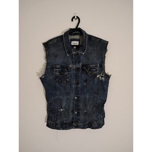 Distressed Denim Vest By Goodfellow & Co.